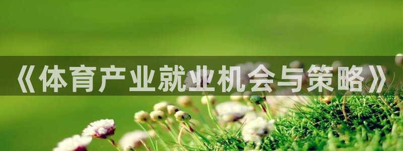 必一运动·(b-sports)官方网站：《体育产业就业机会与